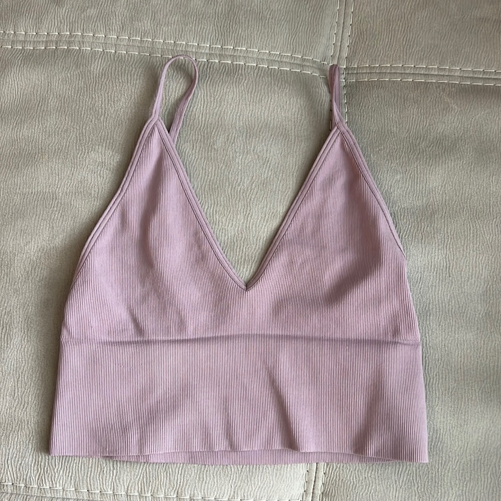 Free People Intimately Purple Crop Top